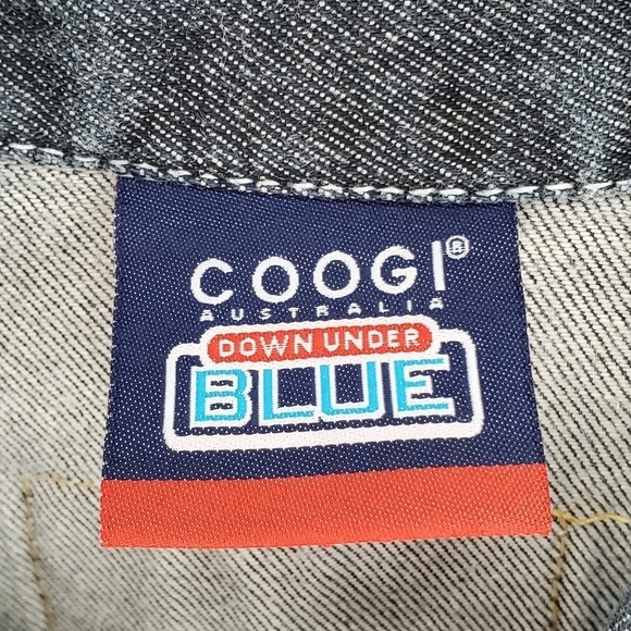 Vtg Coogi Denim Jacket Men XL Blue Hip Hop Trucker Utility Barn Chore Cotton Y2K - Picture 2 of 16